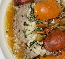 Steamed Green Crab with Pork Patty
