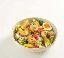 Peach and Shrimp Salad