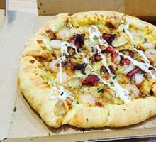 Teriyaki Squid and Shrimp Pizza