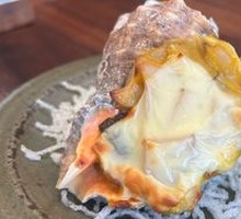 Cheese Baked Abalone with Mushrooms