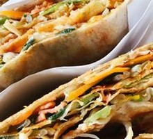 Ham and Vegetable Pancake