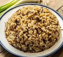 Snow Cabbage Egg and Pork Stir-Fried Rice