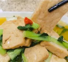 Braised Tofu with Greens