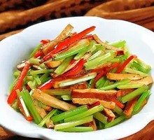 Fried Tofu with Celery