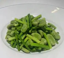 Garlic Shoot and Broad Beans