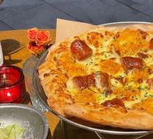 Spanish Sausage and Salted Egg Yolk Pizza