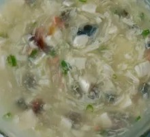 Preserved Egg Tofu Soup
