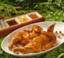 Crispy Taro Chicken with Wasabi Spring Rolls