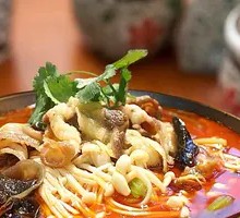 Beef and Enoki Mushroom Hot Pot