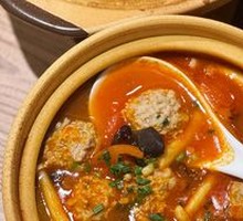 Tomato and Meatball Hot Pot Soup