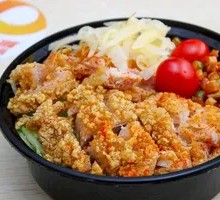 脆皮鸡米饭