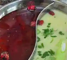 Golden Sour Fish Hot Pot with Two Flavors