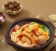 Golden Crispy Pork Noodles