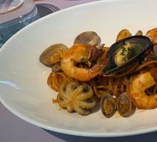 Spicy Cream Seafood Pasta