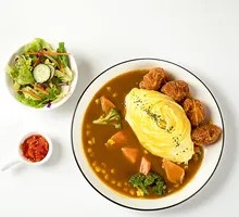 Tonkatsu Omelet Rice