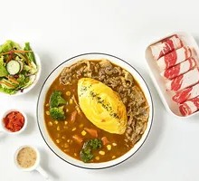 Original Cut Beef Curry Omelette Rice