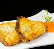 Grilled Cod on Iron Plate