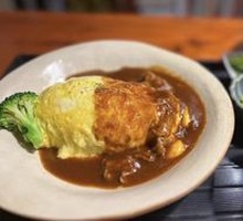 Cheese D Honey Sauce Omelette Rice