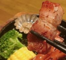 Grilled Thick Bacon Sausage