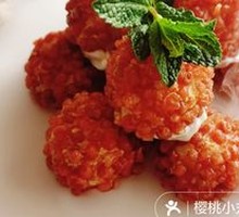 Cod Fish with Plum and Shrimp Balls