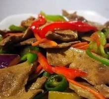 Green Pepper and Liver Stir-fry