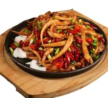 Grilled Squid on Iron Plate