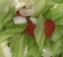 Celery and Lily Bulb Stir-fry