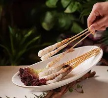 Skewered Peeled Shrimp