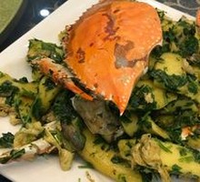 Stir-fried Crab with Rice Noodles