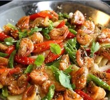 Spicy Stir-Fried Prawns