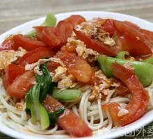 番茄炒蛋盖浇面