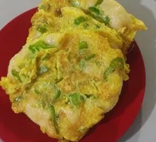 Green Pepper Egg Pancake