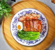 Roast Goose with Barbecued Pork