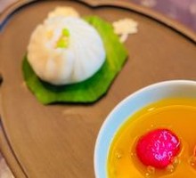 Stir-Fried Meat Dumplings with Passionfruit Ruby