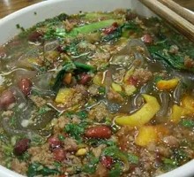 Spicy and Sour Noodles with Wide Rice Noodles