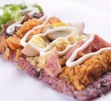 Taiwanese Sausage Purple Rice Ball