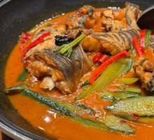 Hooked Fish with Cucumber Stew