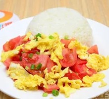 Tomato and Egg Rice Bowl