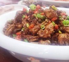 Braised Chicken with Edamame