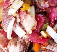 Three Fresh Vegetables in Wooden Bucket Rice