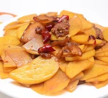 Potato Slices with Pork Strips