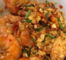 Garlic Steamed Prawns