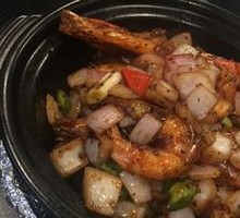 Black Pepper Shrimp Burger