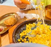 Stone Plate Cheese Corn