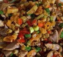 Spicy Sour Chicken Offal Rice Bowl