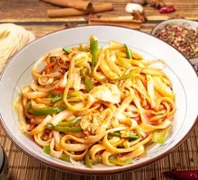 Egg Fried Knife-Cut Noodles