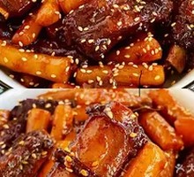 Classic Spare Ribs Rice Cake Burger