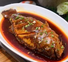 Braised Sea Bass in Brown Sauce