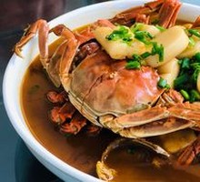 Stir-Fried Rice Cake with Crab