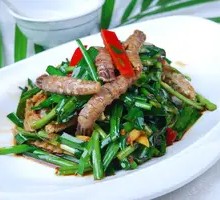 Stir-fried Leek with Shrimp